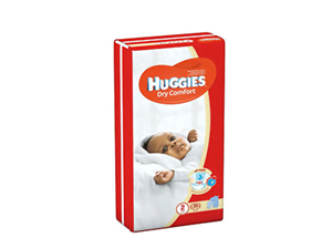 Huggies Dry Comfort Size 2(3-6)Kgs 38's