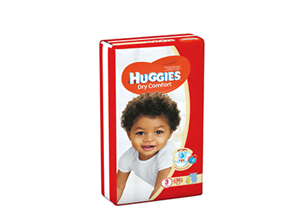 Huggies Dry Comfort Size 3 (5-9)Kgs 36's