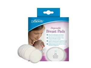 Dr. Browns Disposable Breast Pad (Oval), 30-Pack