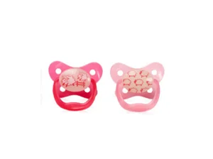 Dr. Browns Glow in Dark Pacifier 0-6 2Pack Pink