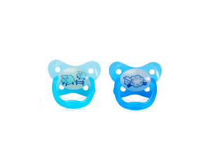 Dr. Browns Glow in Dark Pacifier 1-0-6 2pck Blue