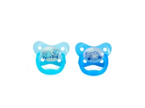 Dr. Browns Glow in Dark Pacifier 1-0-6 2pck Blue