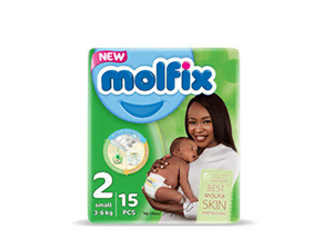 Molfix Diaper Size 2 Small (3-6 kg) 15's