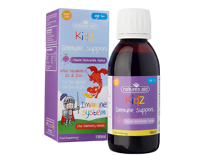 Natures Aid Kidz Immune BlackCurrent 150ml
