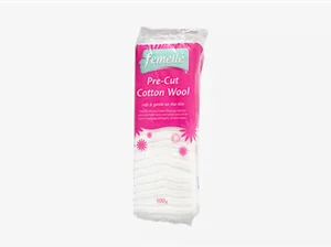 Femelle Pre-Cut (ZIG-ZAG) Cotton Wool 100G
