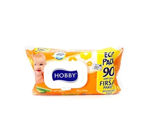 Hobby Wet Wipes Aloe Vera 90's