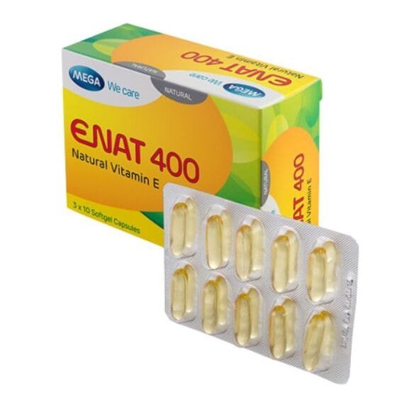 Enat Vitamin E 400mg Capsules 30's