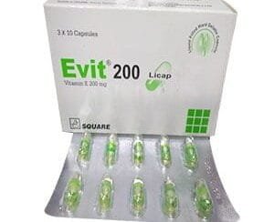 Evit 200 I.U Capsules 30's