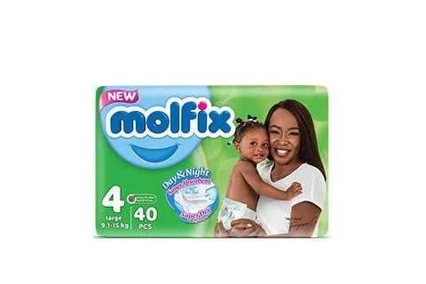 Molfix Diapers Size 4 (Maxi 9.1-15kg) 40's