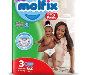 Molfix Pants Jumbo Size 3 Medium (6.1-9kg) 62's