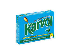 Karvol Inhalation Decongestant Caps 10's