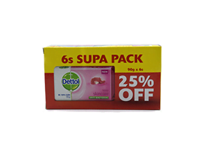Dettol Soap Skin care 90gm 6s
