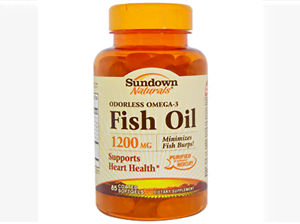 Sundown Fish Oil Odorless Omega-Softgel 85's
