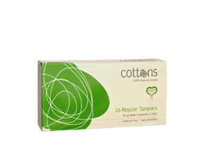 Natural Cotton Tampons Regular 16's