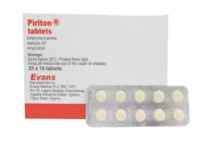 Piriton 4mg Tablets 1000`s is an antihistamine that reduces the effects of natural chemical histamine in the body.