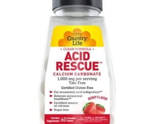 Country Life Acid Rescue 1000Mg Chewables Berry 60S