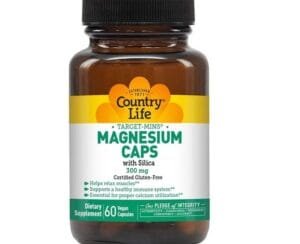 Country Life Magnesium Caps 300Mg 60’S