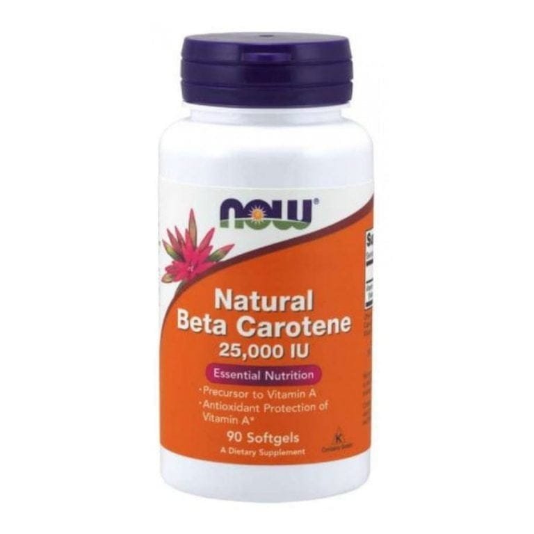NOW BETACAROTENE NATURAL 25,000IU CAPS 90’S