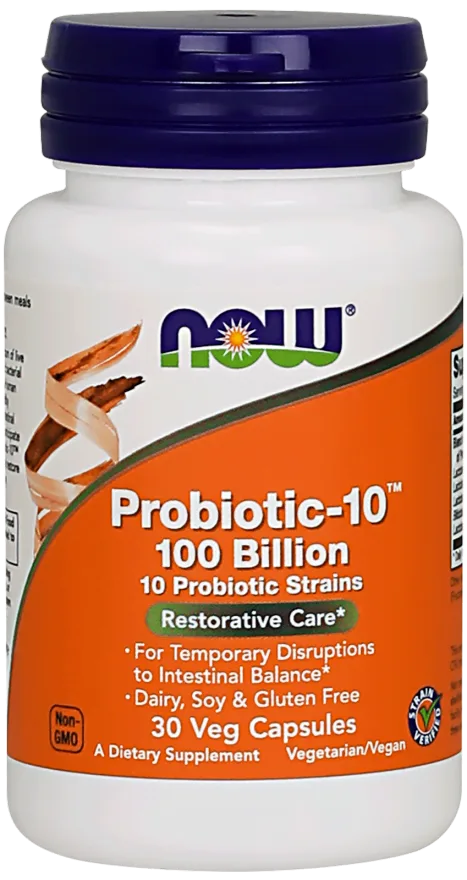 Now Probiotic-10 100 Billion 30 Caps