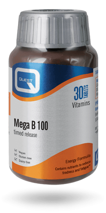 Quest Mega B100 30's Timed Release - High Potency Vit B Complex