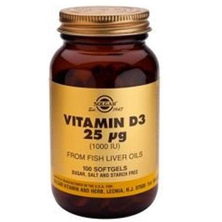 Solgar Vit D3 1000Iu 100Softgels