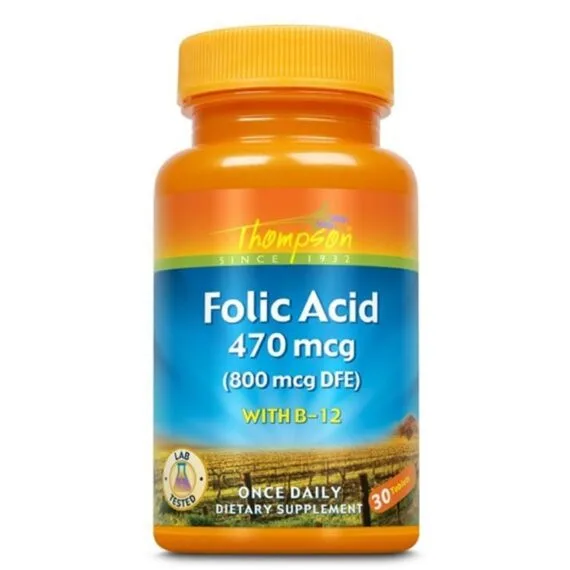 THOMPSON FOLIC ACID 470MCG (800MCG DFE) 30S