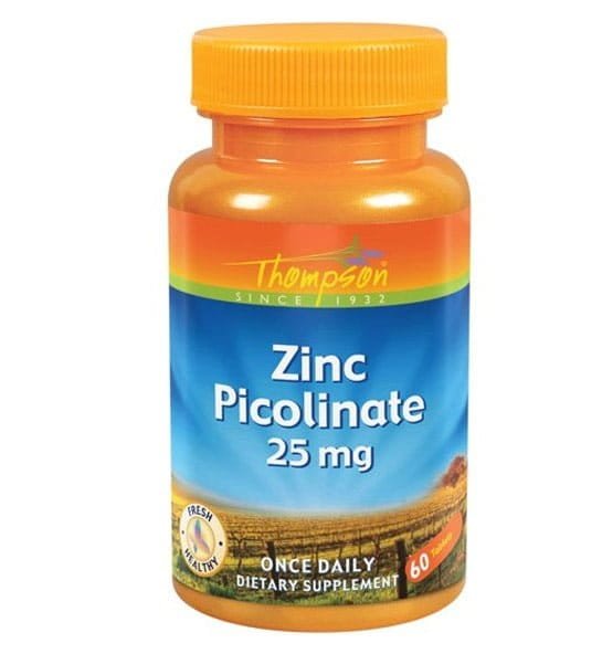 THOMPSON ZINC PICOLINATE 25MG 60S