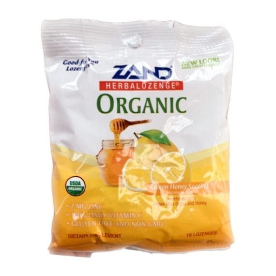 Zand Org HLozenge Lemon Honey Soother 18Ct