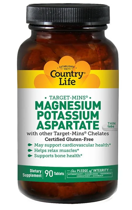 Country Life Target Mag Potassium Asp 90 Tabs