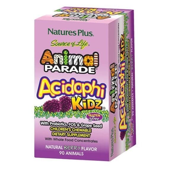 Natures Plus Acidophi Kidz Berry 90Animals