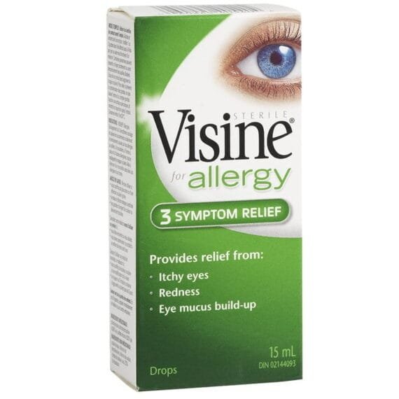 Visine Allergy 3 Symptom Relief Eye Drops 15ml