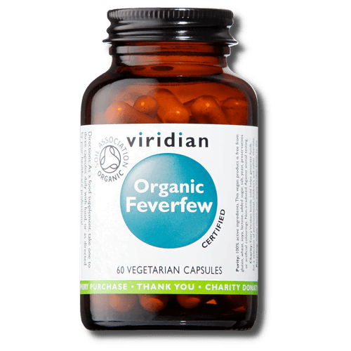 Viridian Organic Feverfew vcaps 60`s