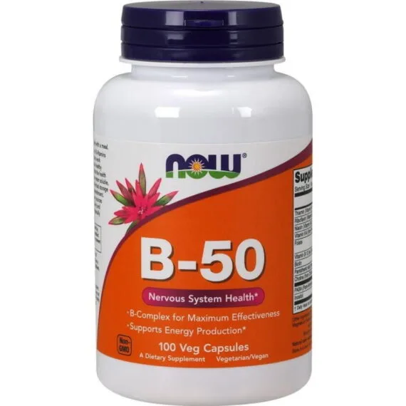 Now B50 Vitamin B Complex Caps 100's