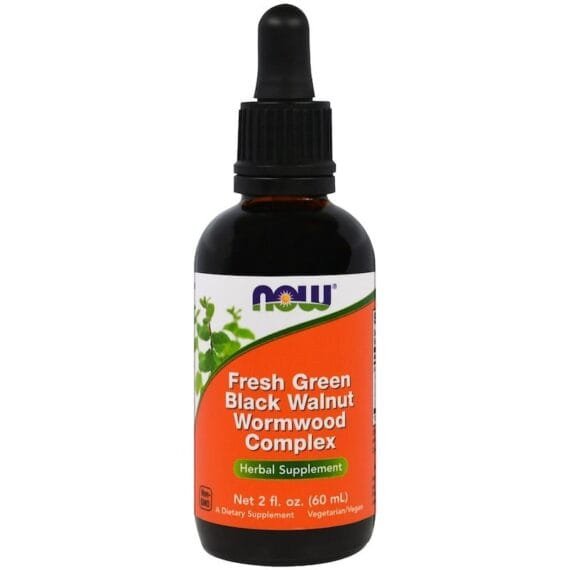 Now Fresh Green Black Walnut & Wormwood Complex 60ml with Cloves