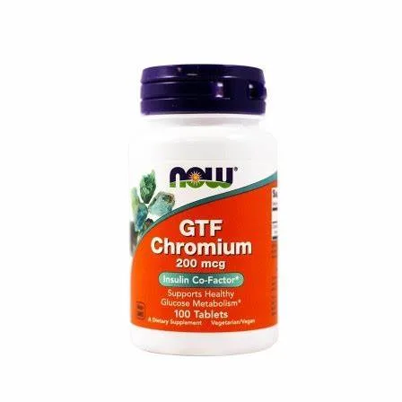 Now GTF Chromium 200mcg Tabs 100's