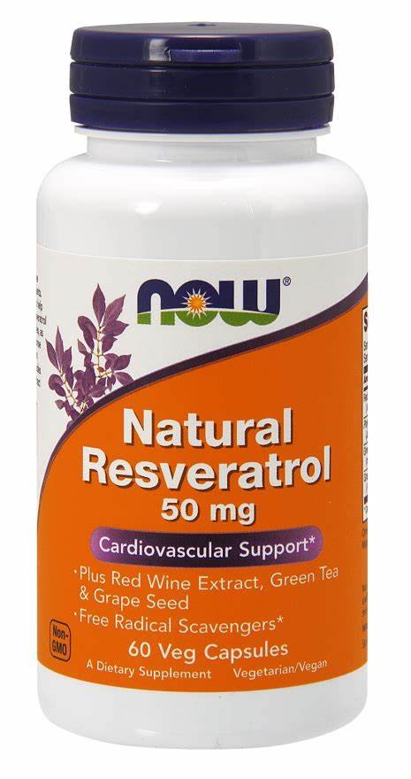 Now Natural Resveratrol 60's