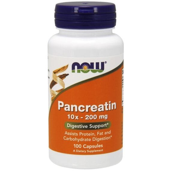 Now Pancreatin 200mg Caps 100's