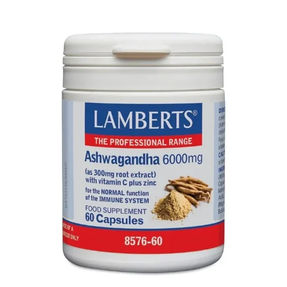 Lamberts Ashwagandha 6000mg Caps 60's