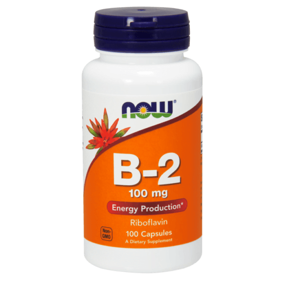 Now Vitamin B2 Riboflavin 100mg Caps 100's