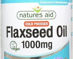 Natures Aid Cold Pressed Flaxseed Oil 1000mg 180 Capsules