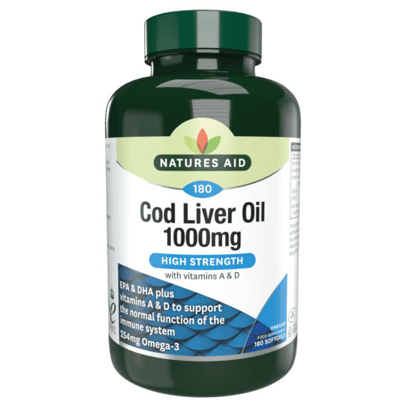 Natures Aid Cod Liver Oil 1000mg