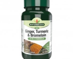 Natures Aid Ginger Turmeric Bromelain