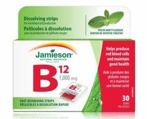 Jamieson B12 1000Mcg Fast Dissolving Strips 30`S