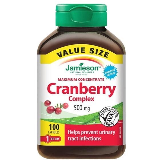 Jamieson Cranberry Complex 500Mg Capsules 60S
