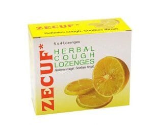 Zecuf Cough Lozenges Lemon 20's