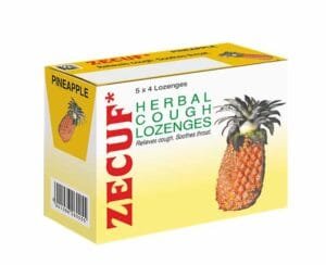 Zecuf Cough Lozenges Pineapple 20's