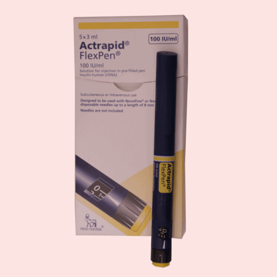 Actrapid Flexpen 100iu/ml 3ml 5's